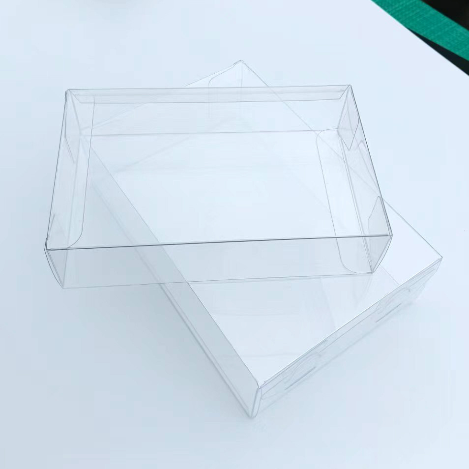 3-4 Spot PVC transparente caja pequeña lápiz labial aceite esencial galleta máscara transparente paquete de paquete de plástico caja plegable al por mayor