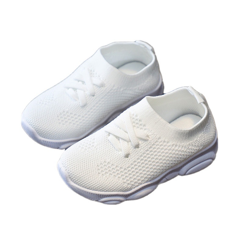 Calcetines tejidos voladores para niños zapatos 2024 primavera nuevos zapatos de tablero transpirables 1-5 AÑOS NIÑOS zapatilla de deporte de los hombres slip-on calcetines Zapatos