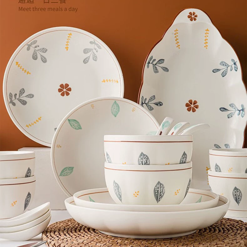 Feimi Life Muli Flowers FM-TC22811 набор столовой посуды для дома, миски и тарелки FM-TC22812