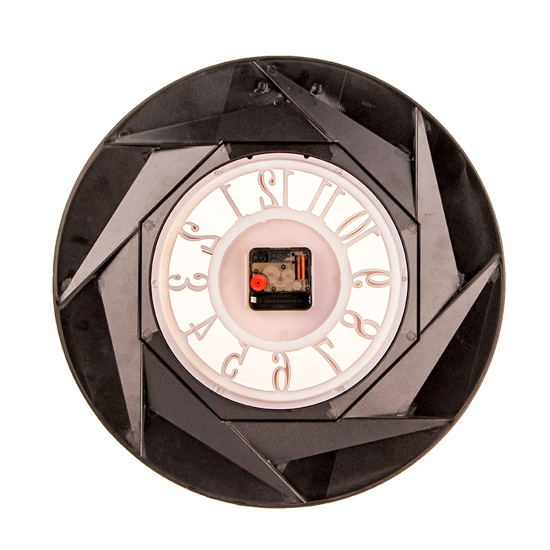 Reloj de pared europeo moderno creativo 3D digital estéreo reloj de pared de cuarzo de plástico