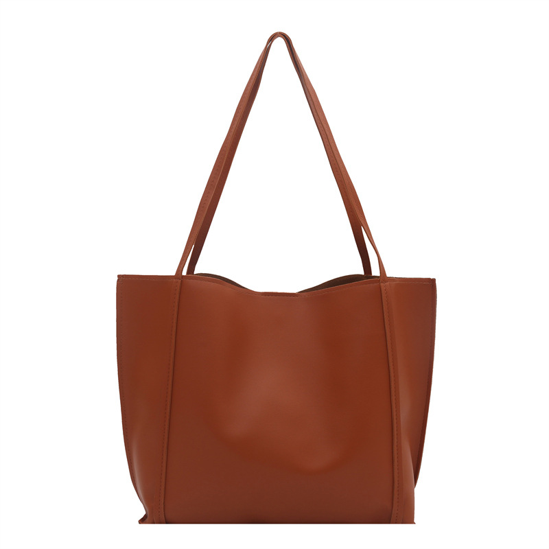 Europa y los Estados Unidos de la generalidad Retro Capacidad Casual Mujeres 2026 nueva moda simple simple de hombro bolsa