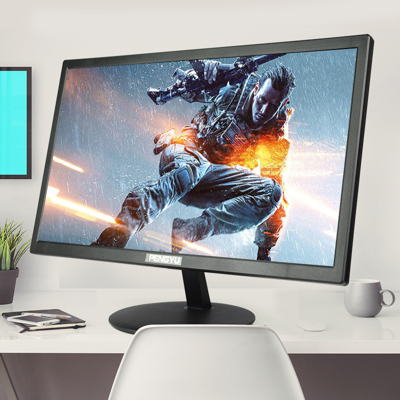 New 24inch Lcd Desktop Computer Monitor Surveillance Hd Game Display Tv Monitor
