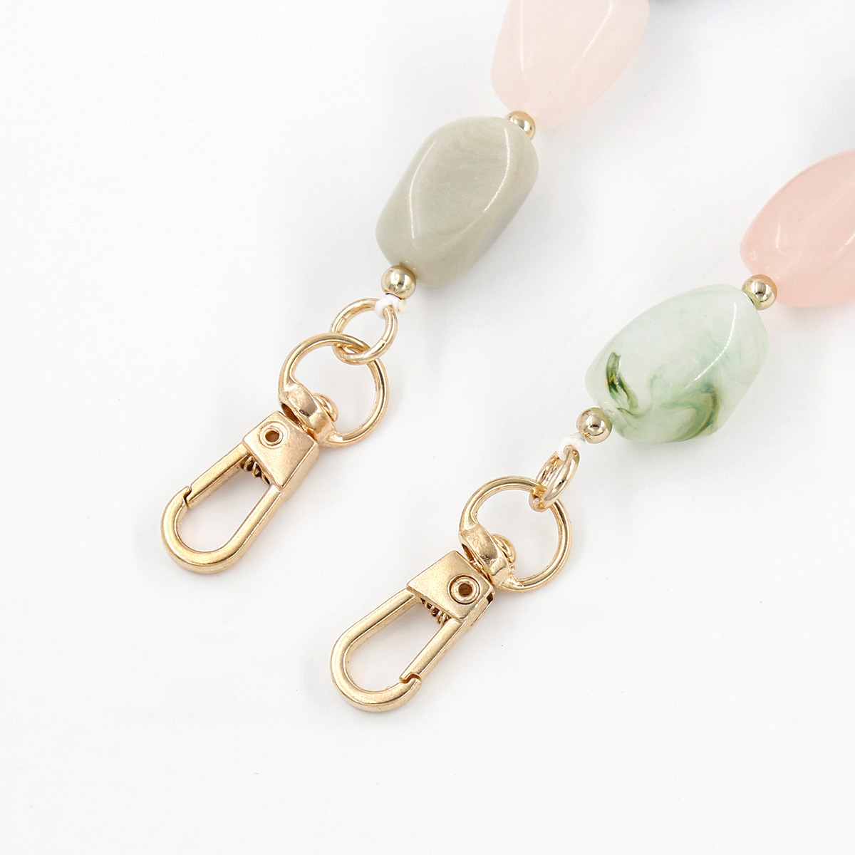 30g Weight Bag Chain Bag Accessories Type 1 Piece Quantity Casual, Holiday, Daily Occasion Acrylic Material Color Block Pattern Elegant, Retro Style 1 Piece Acrylic Color Block Bag Chain 6