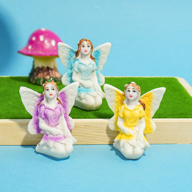 Decoración de micro paisaje Decoración de artesanías de resina de hadas de flores pequeñas Decoración de acuario Juego de mesa de arena de corazón