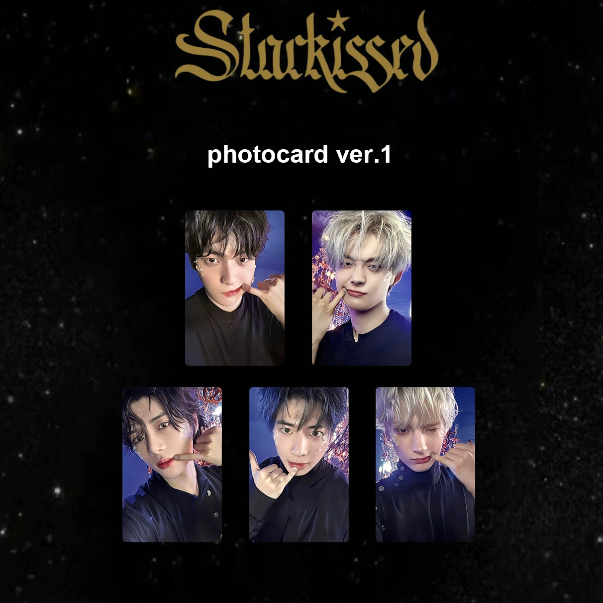 TXT's третий японский альбом Starkissed музыкальный альбом специальная открытка Чхе Ранджу́н Чхе Су Бинк Тэ Хён маленькая открытка