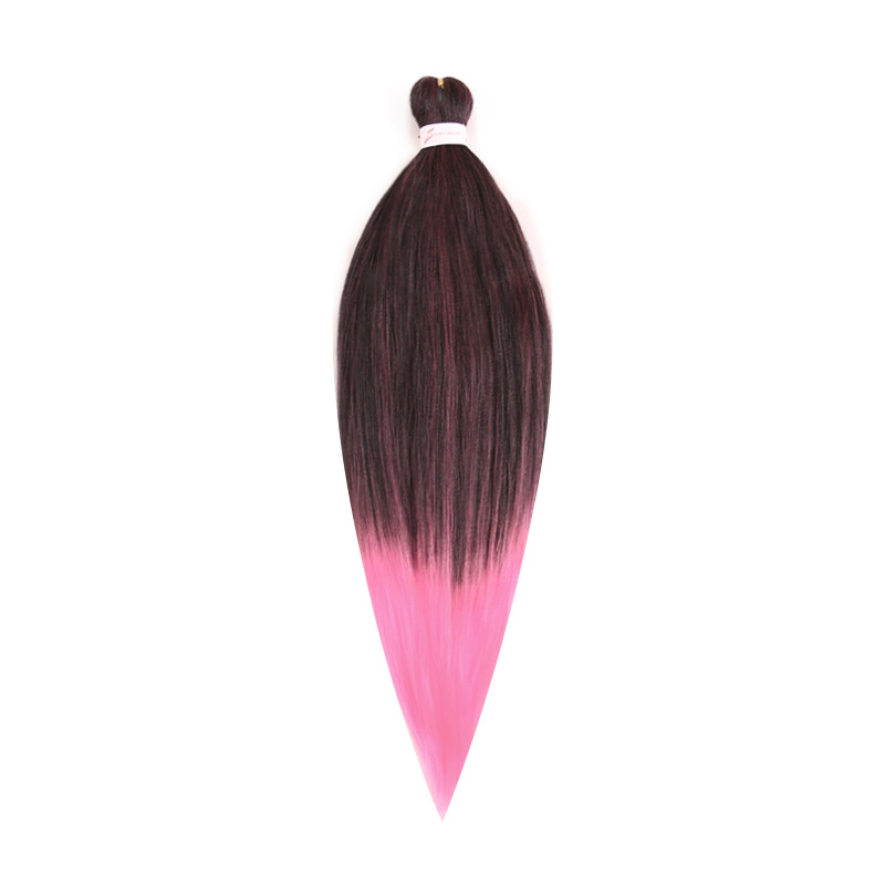 EZ Trenza PVC ignífugo a baja temperatura fibra multicolor flojo gran ganchillo de trenza fábrica de cabello recto un cabello