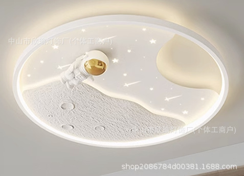 lámpara de techo para niños dibujos animados dormitorio para niños lámpara de habitación para niños lámpara de techo para astronautas espaciales lámpara de planeta
