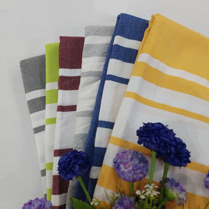 Foreign Trade Ready-Stock Cotton Turkish Beach Towel with Tassels, Multi-Color, Quick-Drying, Soft