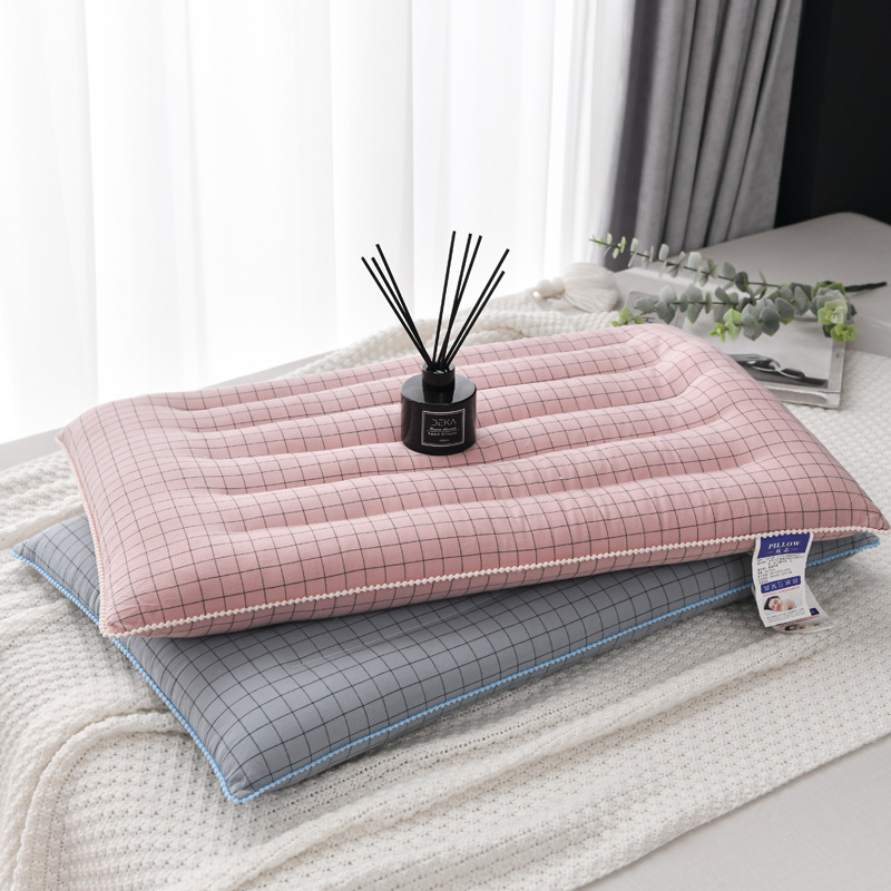 低めの枕、純綿ウォッシュドコットン枕、枕芯が倒れにくい、睡眠補助、学生寮、大人用、洗濯機で洗え、安らかな睡眠を保証|undefined