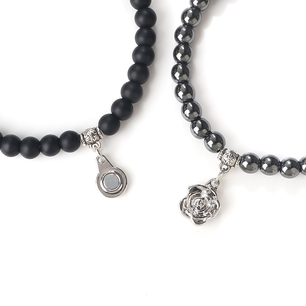 beliebtes Anzugarmband mit Magnetschnalle, Blumenperlen, Schmetterlingsarmband, Schmuck, modisches Armband mit einfachem und großzügigem Design_voghion.com