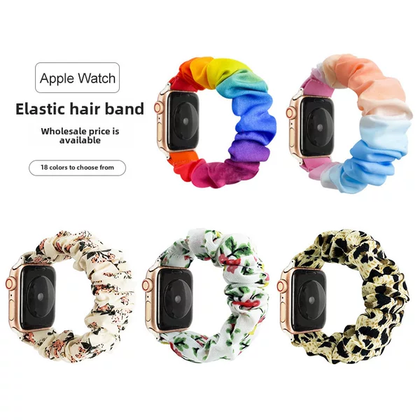 For Samsung bracelet VERSA Apple Watch large intestine elastic hair band strap manufacturers can be Wholesale