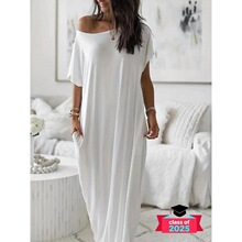 H 34499 Solid Color Long Sleeves Dress ��ɫ�L���B��ȹ