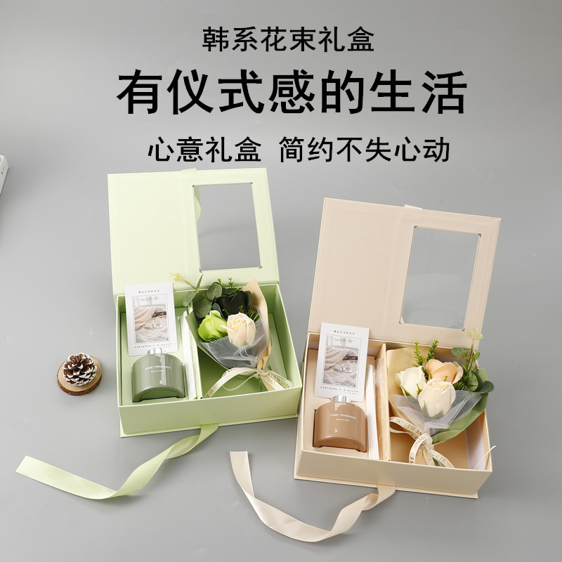 Caja de regalo floral de aromaterapia creativa para niños y niñas, maestros, amigos, Esposas, novias, cumpleaños romántico, regalo del Festival de la diosa del 8 de marzo