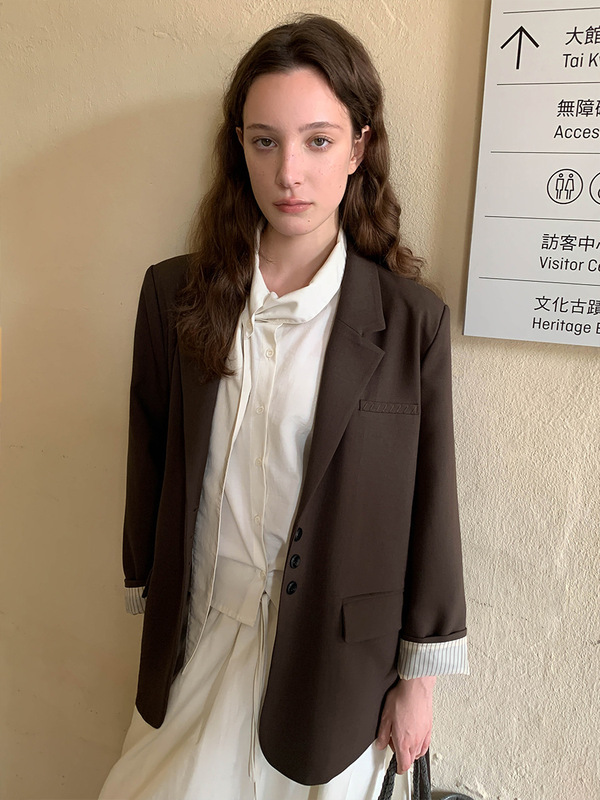 MOXI 十三行女装2025秋季新款韩版高级感西服女式小西装外套上衣|undefined