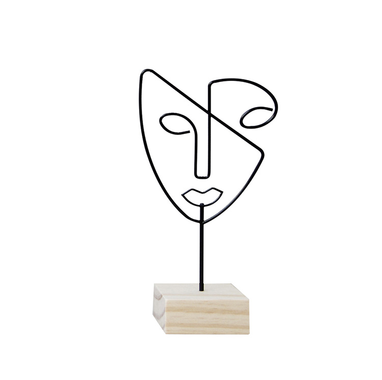 180g Weight Jewelry Rack Classification 1 Piece Quantity Iron Material Human Face Pattern Nordic Style, Modern Style Style Nordic Style Modern Style Human Face Iron Jewelry Rack 23