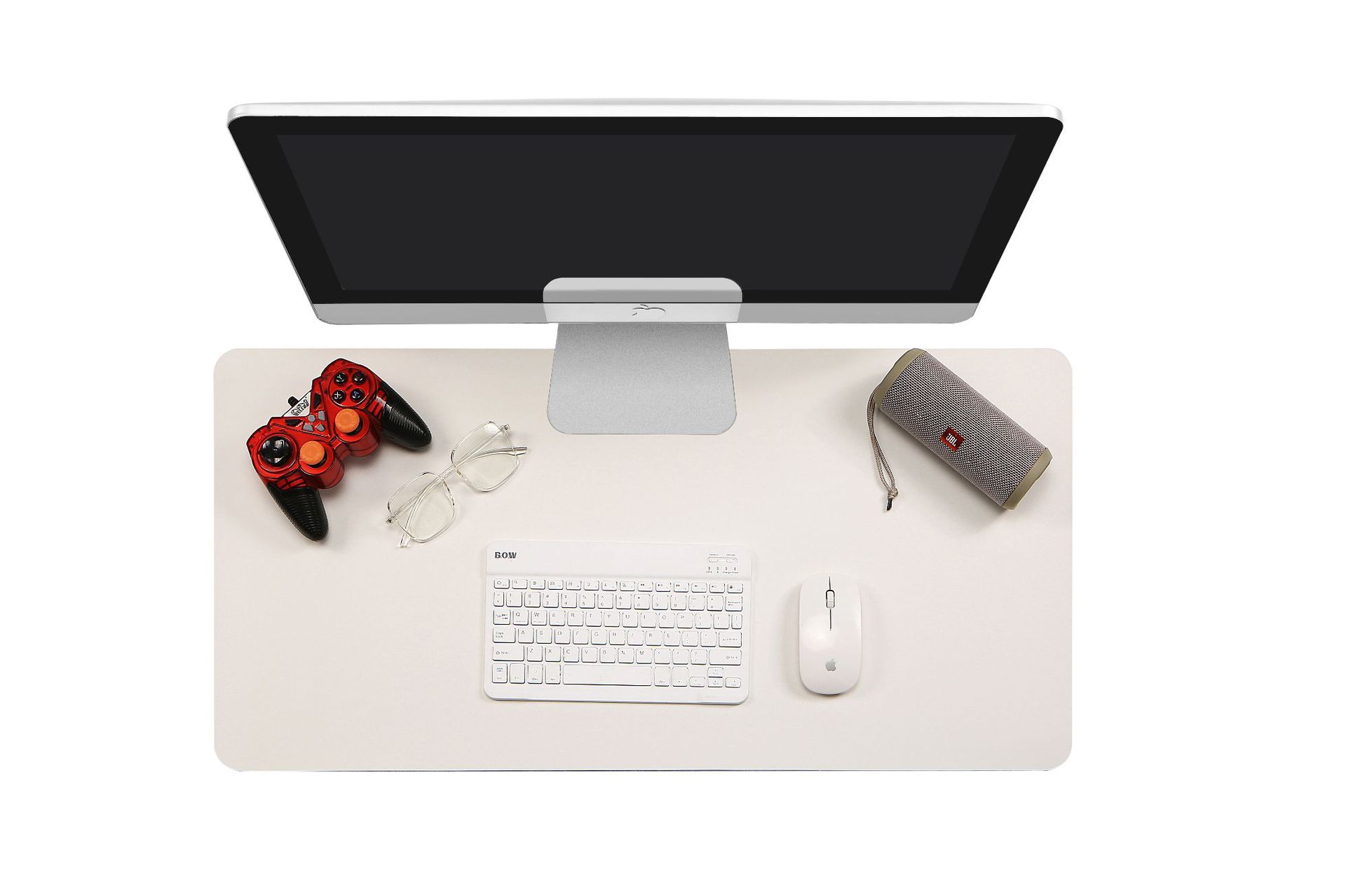 Alfombrilla de ratón de cuero en stock, alfombrilla grande para escritorio de oficina, alfombrilla impermeable para escritorio de computadora, alfombrilla de escritura para estudiantes, con logo impreso, antideslizante.