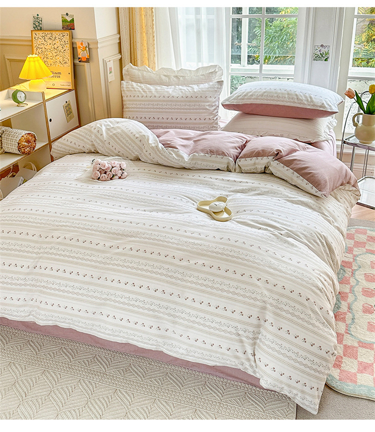 暖西施 公主风床上四件套纯棉全棉100%小清新