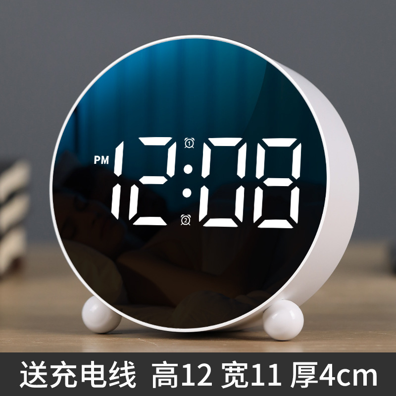 学生専用目覚まし時計 LED 高精細デジタル多機能新しい電子ウェイクアップアーティファクトファッショナブルなデスクトップスマートウォッチ|undefined