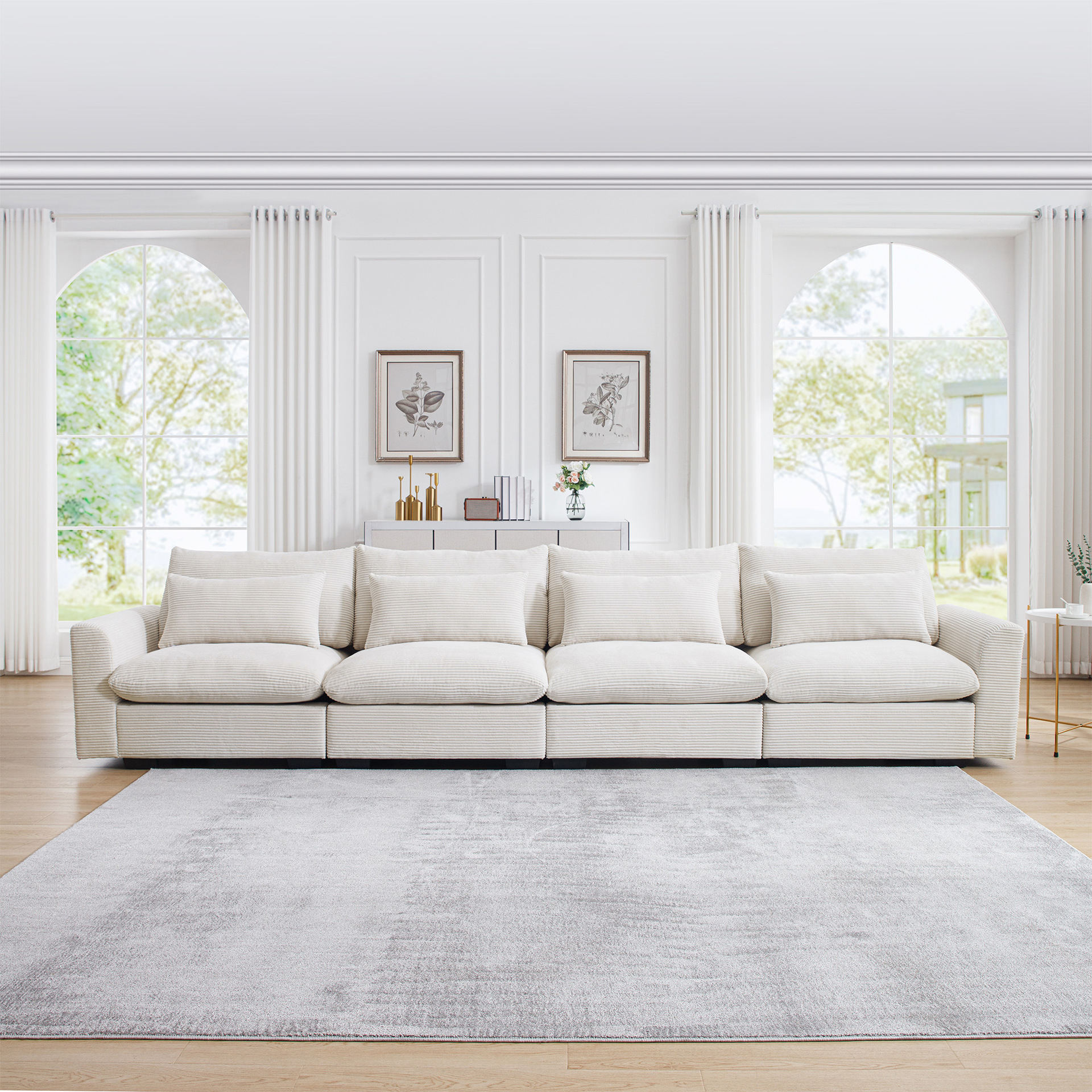 Sofá de madera sólida nórdica combinación de madera de cera blanca moderna miniatura nueva tecnología china sofá de cuero de tela