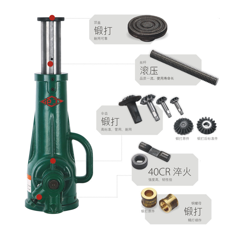 100T tornillo Jack 3,2 T-100t mecánico Shanghai Industrial tornillo Jack fábrica directa suministro