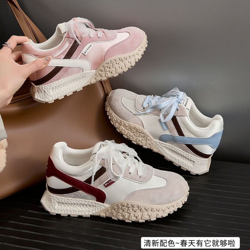 小个子隐形内增高7CM不累脚德训鞋2025秋款休闲阿甘运动增高女鞋|undefined