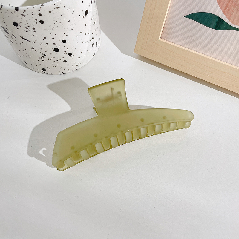 Clip de garra grande Placa de horquilla de acrílico horquilla hembra elegante temperamento tiburón clip tocado clip de Cabeza trasera horquilla