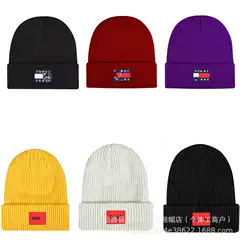 2024 new men's and women's autumn and winter warm cold hat pile of lovers knitted outdoor fashion wool hat ns universal