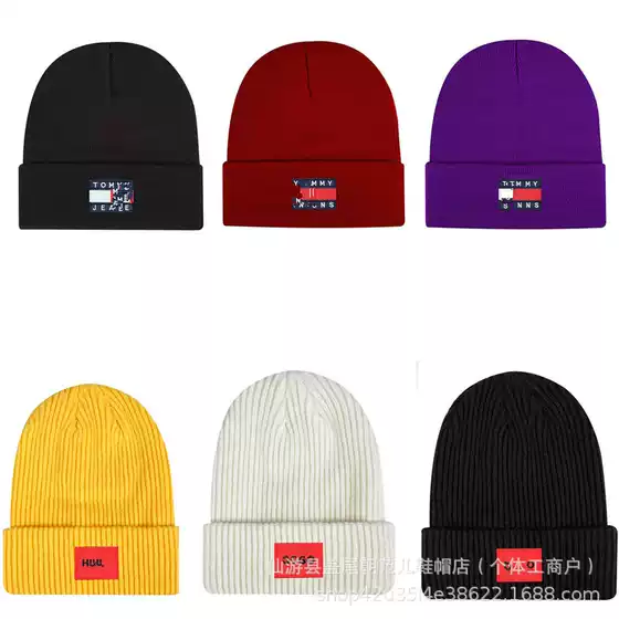 2024 new men's and women's autumn and winter warm cold hat pile of lovers knitted outdoor fashion wool hat ns universal