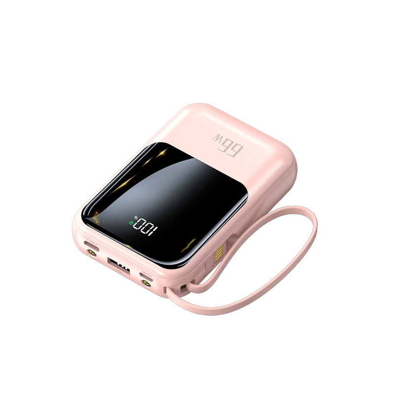 卸売り66w超急速充電宝小型携帯セルフケーブル移動電源20000ミリアンペア大容量|undefined