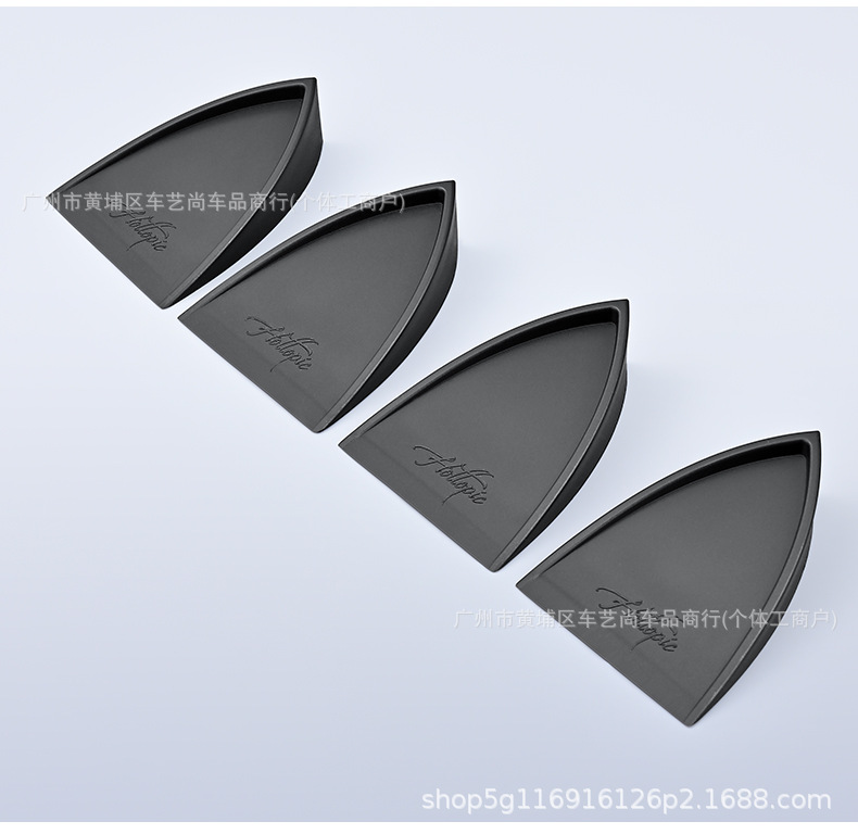 Cross-border best-selling car modification universal roof wing triangular spoiler, no drilling required, decorative shark fin antenna, tail wing