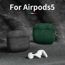 适用苹果airpods5代加挂绳耳机套airpods pro3翻盖时尚商务耳机壳