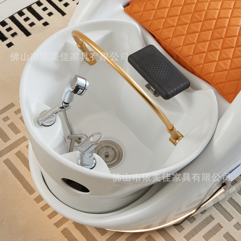 Cerámica bañera FRP masaje cama de lavado de cabello cama eléctrica sala de belleza temperatura constante calefacción cama de masaje fábrica de exportación