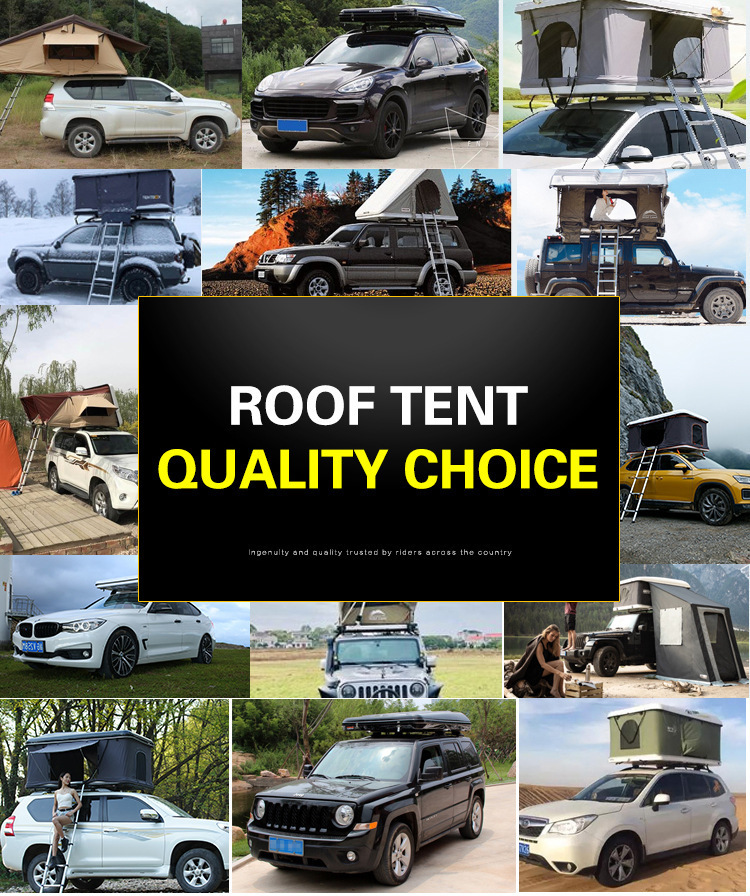Factory Direct Delivery Outdoor Rooftop Tent Abs Hard Shell Car-Mounted Off-Road Camping Equipment Foreign Trade Wholesale