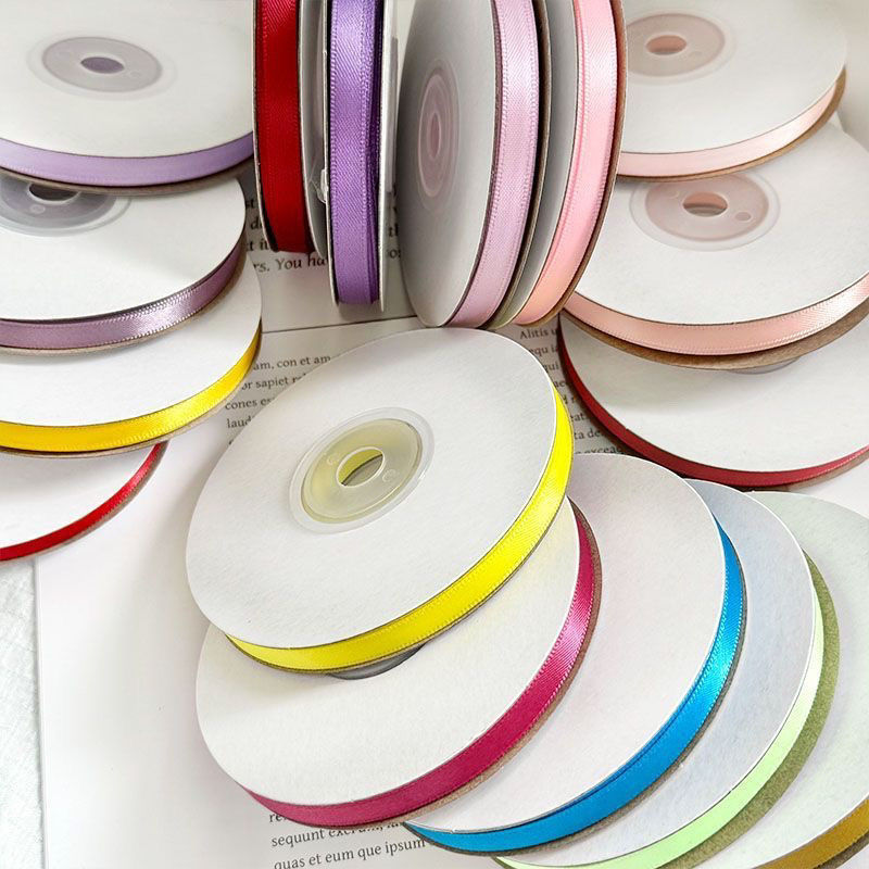 七夕节6mm双面涤纶带鲜花礼物包装丝带发饰烘焙蛋糕绸带花束彩带
