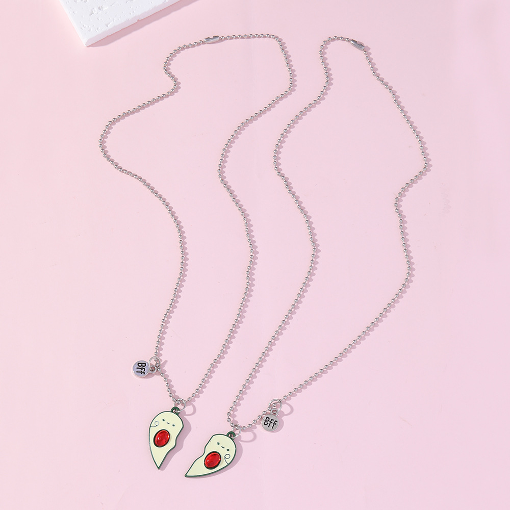 16g Weight Zinc Alloy Pendant Material Pendant Necklace Classification Zinc Alloy Chain Material cable chain Chain Type 1 Set Quantity Holiday, Daily Occasion Alloy Material Valentine'S Day Festival Letter, Heart Shape Pattern All Seasons Season Unisex Gender Enamel Design Cute Style Cute Letter Heart Shape Alloy Cable Chain Pendant Necklaces Wholesale 13