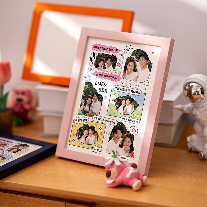 Resin Photo Frame Display Stand 56inch Empty Frames 7810inch A4 Picture Frames Wall-Mounted Photo Wall Studio Wholesale Father's Day Gift