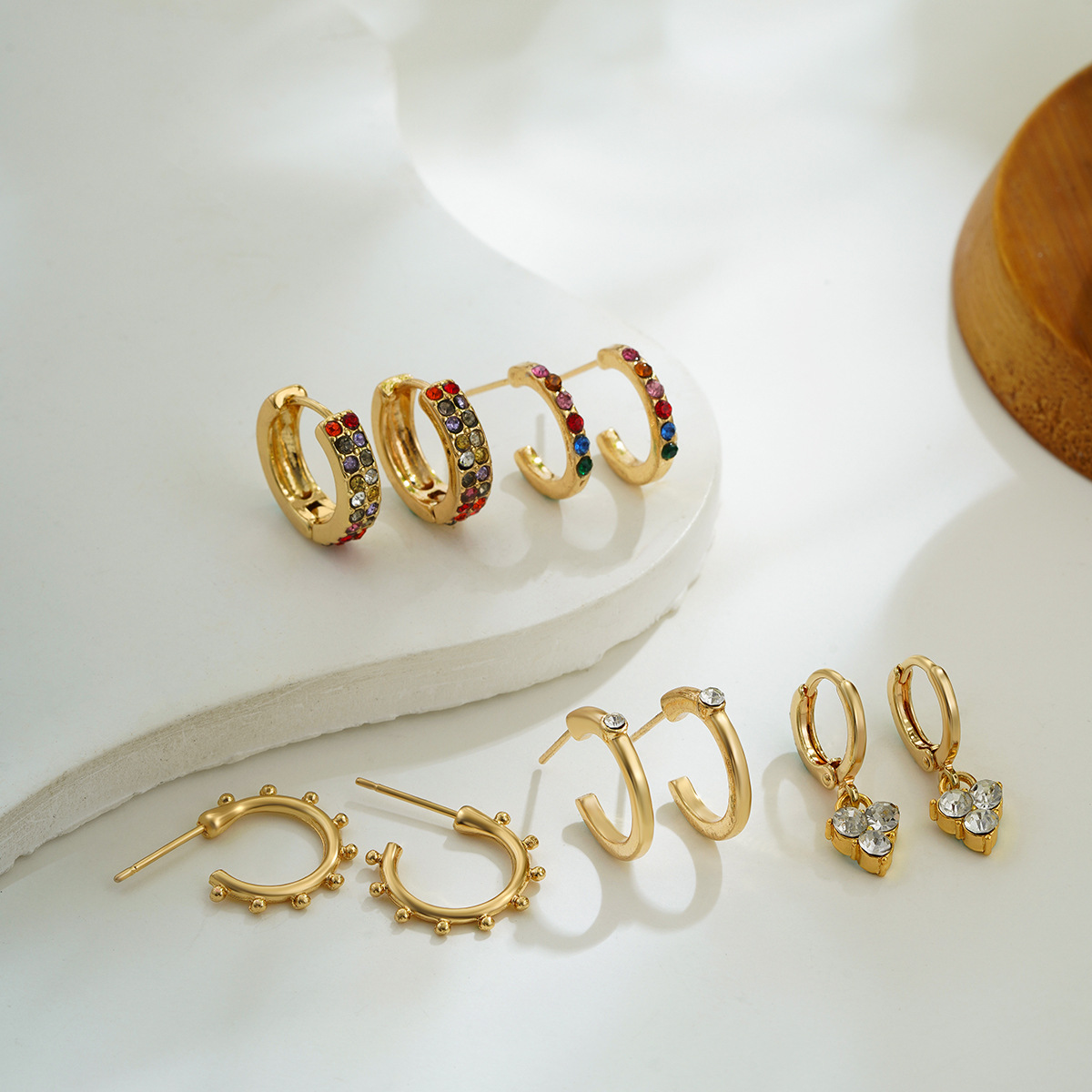 Alloy Ear Needle Material 1 Set Classic Style Commute Geometric Zinc Alloy Drop Earrings Earrings Ear Studs