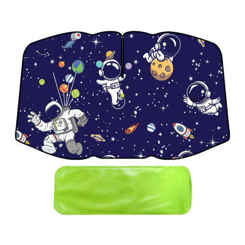 New energy summer cartoon car sunshade car interior sunshade car insulated sunshade astronaut sunshade