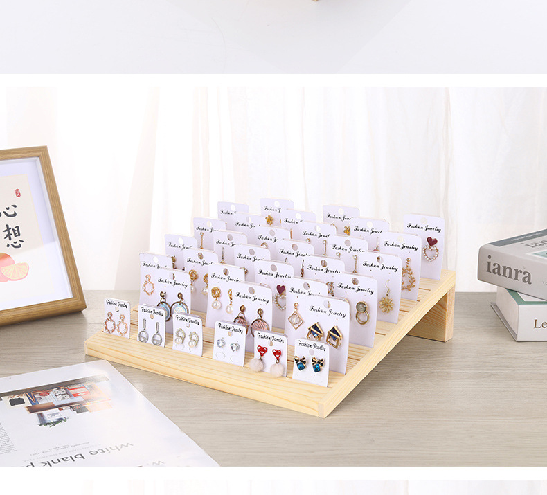 860g Weight Jewelry Rack Classification 1 Piece Quantity 1 Piece Solid Wood Simple Style Solid Color Jewelry Rack