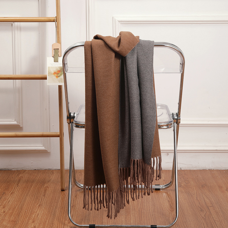 울 양면 - 33호 브라운 다크그레이