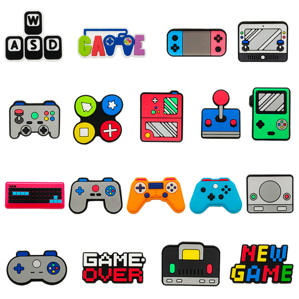 183 juegos de zapatos agujeros accesorios de hebilla de zapatos de flores DIY personalidad pegamento blando Zhibixing accesorios de hebilla desmontables joyas