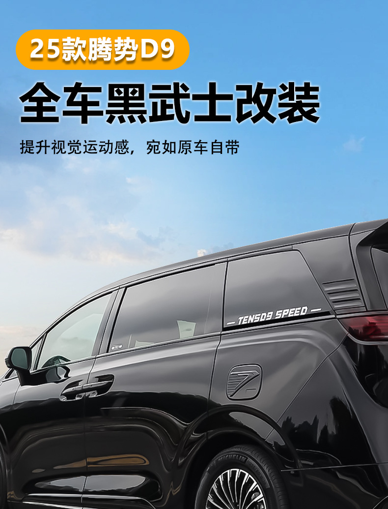 Black Knight Body Kit Grille Trim for BYD Denza D9 (2022-2025)
