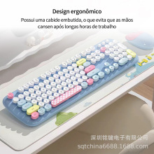Mofii keyboard and mouse set Zero cute office set factory di
