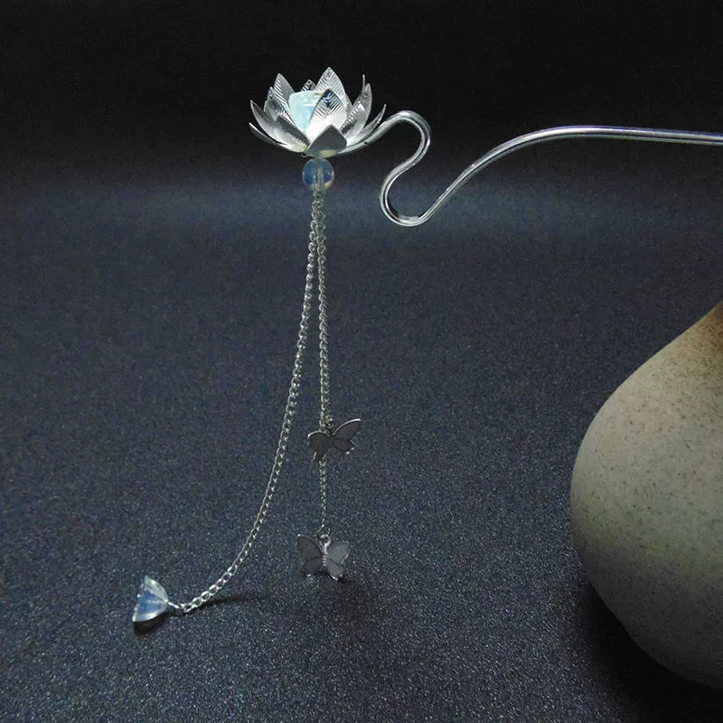 Оригинальная булочка для волос с лотосным сердцем старинная классическая булочка для волос