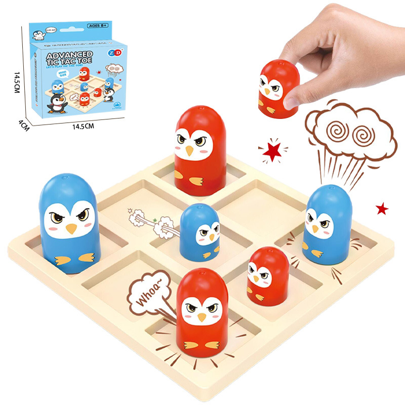 Cross-border Children's Tic Tac Toe Boy Intelligence Parent-Child Interactive Fun Game Daiwa Eating Small Tic Tac Toe