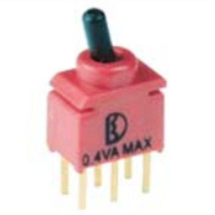 2US1T1A1M2RE镀金端子带防水认证小型摇头钮子开关