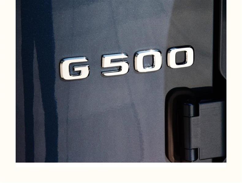 Mercedes-Benz G500 G350d G63 G550 G65 modified rear emblem, AMG side emblem, large G letter emblem, car sticker