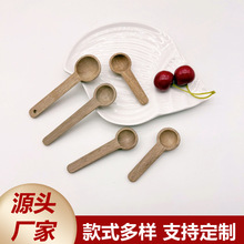 创意奶粉量勺迷你小调羹相思木小药勺浴盐咖啡粉末茶叶勺批发木勺