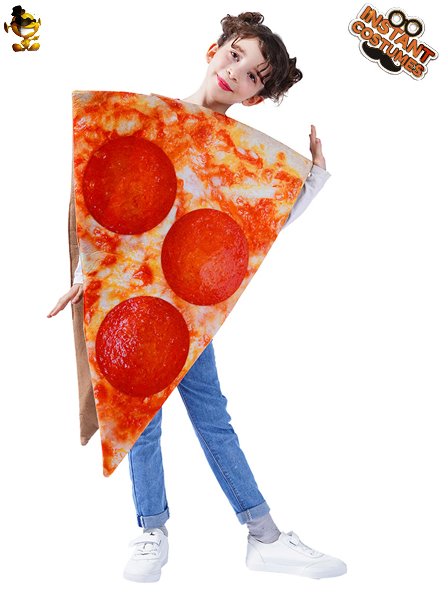 Parodia rebanadas pizza Halloween traje de los niños Cosplay partido ropa etapa traje rendimiento image 3