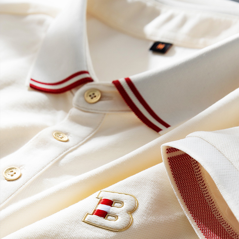 Summer Thin Lyocell Cool Polo Shirt Men's Short-sleeved Elastic Lassel Casual Ice Silk High-end Half-sleeved T-shirt